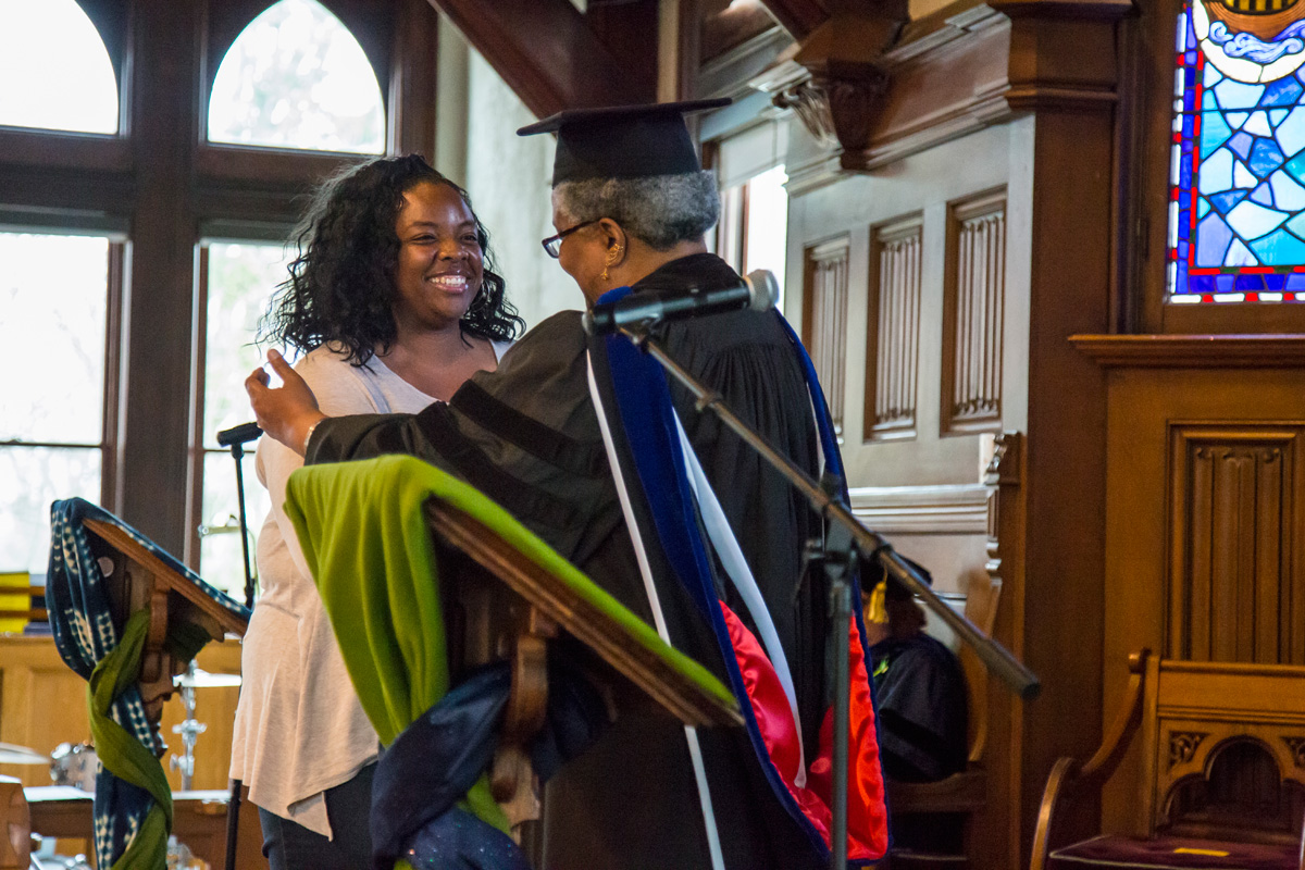 Nicolle Harris and Assistant Professor Althea Spencer-Miller