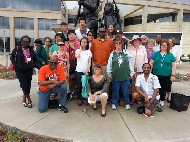 2013: In Oklahoma With Her Native American Peoples Class